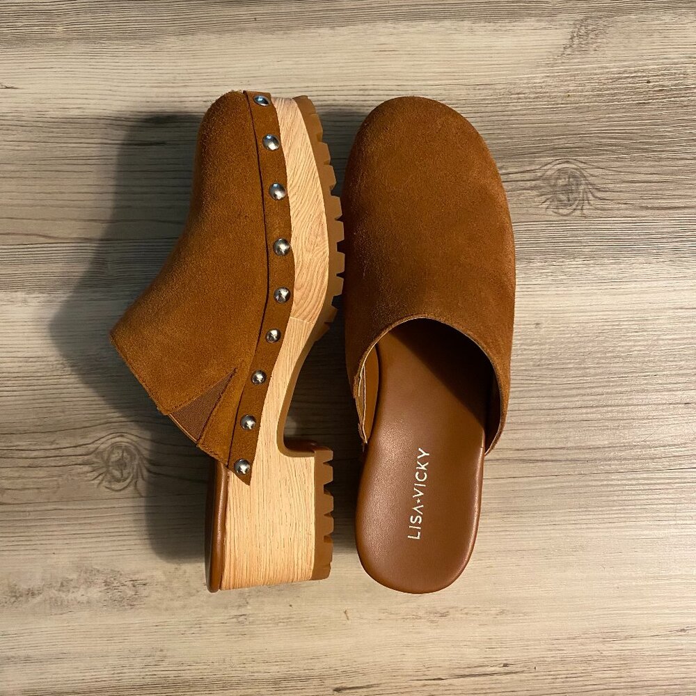 Lisa Vicky Chunky Suede Clog